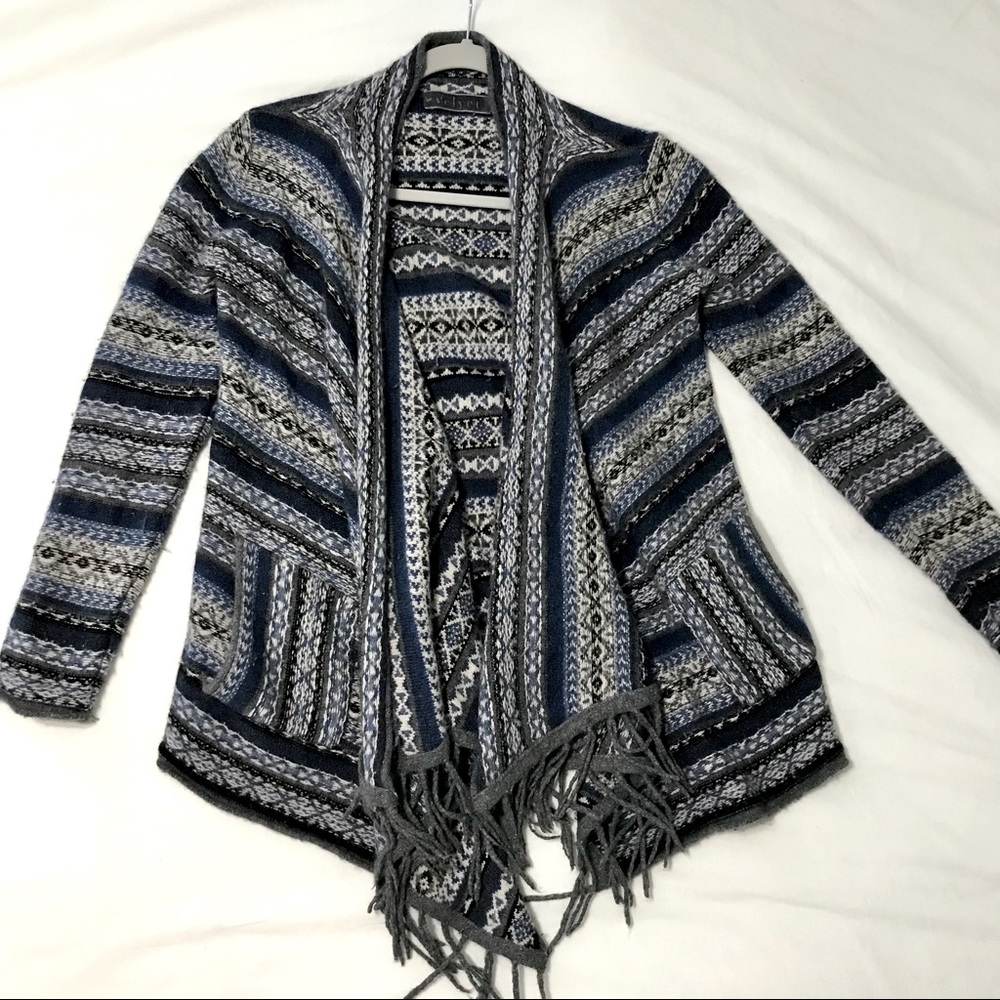 Velvet Boho Wool Cardigan